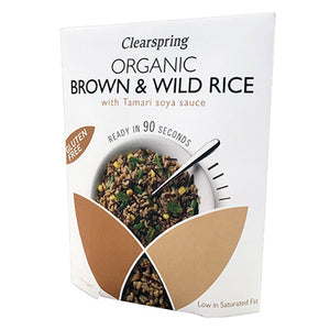 clearspring 90 seconds brown & wild rice 250g