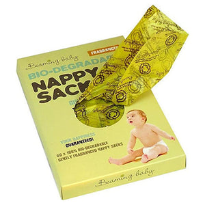 beaming baby biodegradable fragranced nappy sacks 60 pack