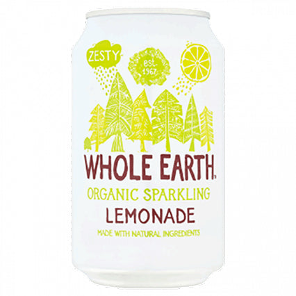 whole earth lightly sparkling lemonade 330ml