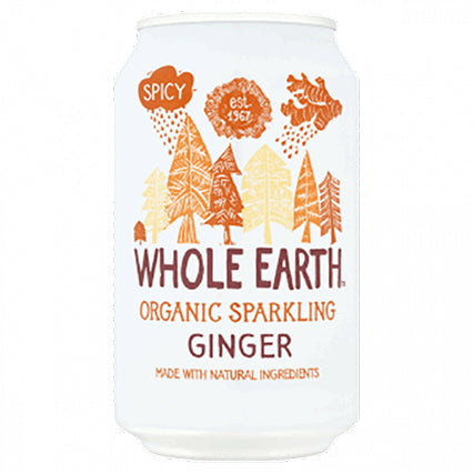whole earth lightly sparkling ginger drink 330ml