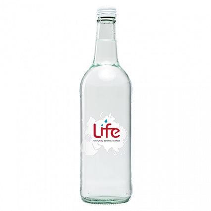 life still water glass bottle 330ml
