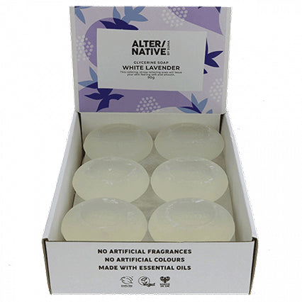 alter/native white lavender glycerine soap 90g