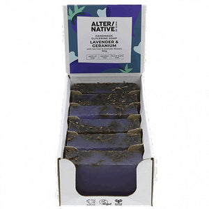 alter/native lavender & geranium glycerine soap 90g