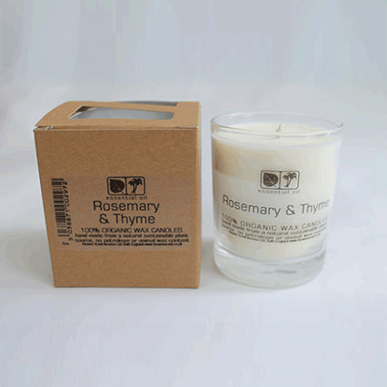 heavenscent rosemary & thyme essential oil candle - large 20cl