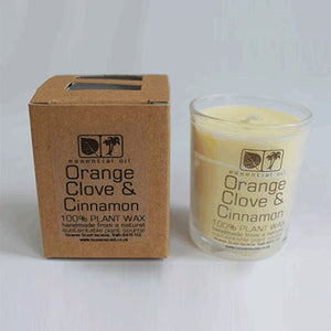 heavenscent orange & clove essential oil candle - 9cl votive