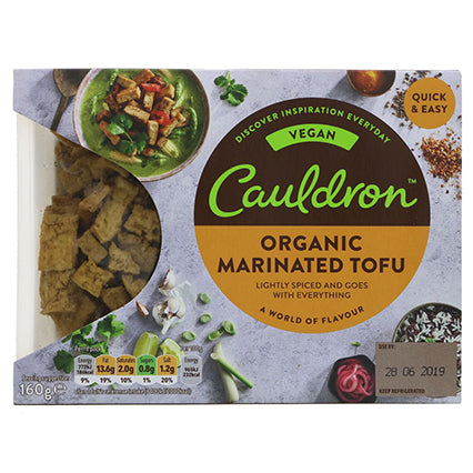 cauldron organic marinated tofu 160g