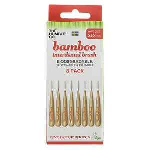 humble bamboo interdental brushes red - size 2 - 0.5mm