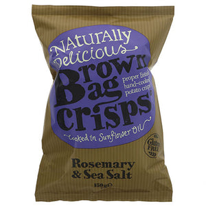 brown bag rosemary & sea salt crisps 150g
