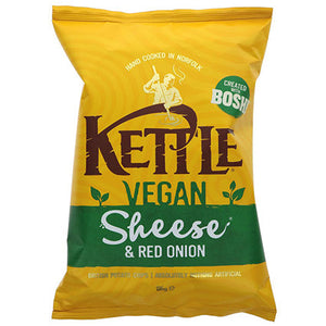 kettle chips vegan cheese & red onion 135g