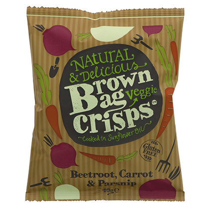 brown bag vegetable crisps 40g