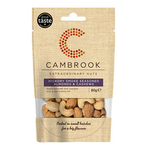cambrook hickory smoke seasoned almonds & cashews