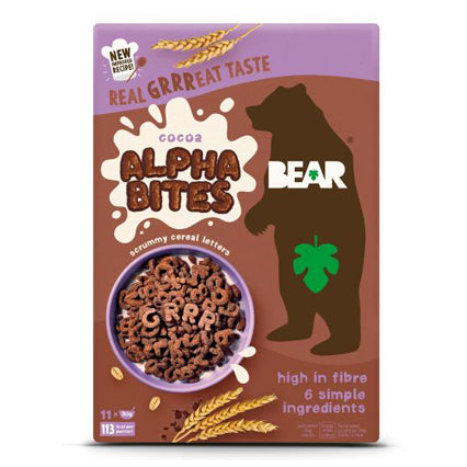 bear alpha bites - cocoa multigrain cereal  350g