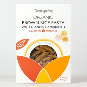 clearspring brown rice pasta quinoa amaranth 250g