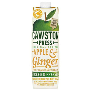 cawston press apple & ginger juice 1l