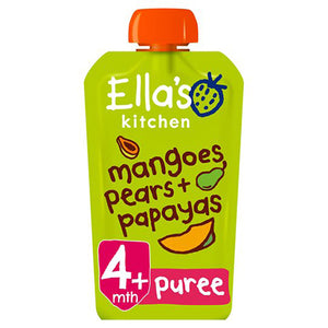 ella's kitchen mango pear & papaya - stage 1 - 120g