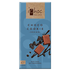 ichoc choco cookie rice chocolate bar 80g