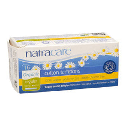 natracare organic cotton applicator tampons - regular 16 pack