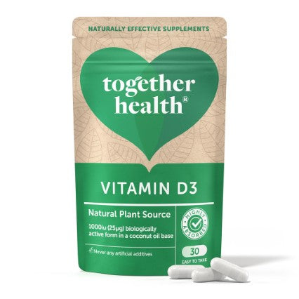 together health vegan vitamin d3 food supplement 30 caps