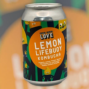 only with love brewing lemon kombucha 330ml