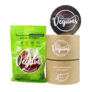vegums vegan multivitamin gummies - 60 capsules & tin