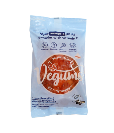 vegums vegan fish-free omega-3 gummies - 30 refill pack