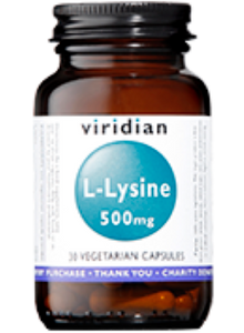 viridian l-lysine 500mg 30 vegan capsules