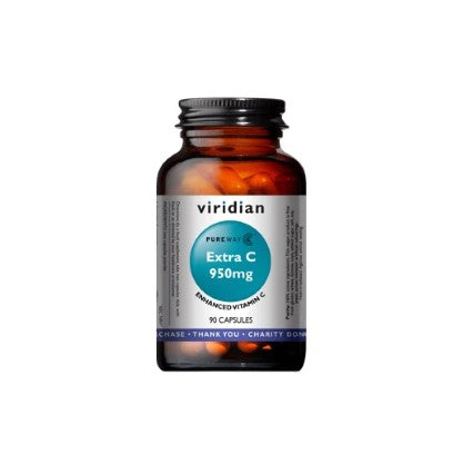viridian extra c high potency vitamin c 950mg 90 vegan capsules