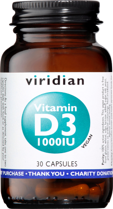 viridian vitamin d3 1000iu 30 vegan capsules