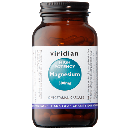 viridian high potency magnesium 300mg 120 vegan capsules