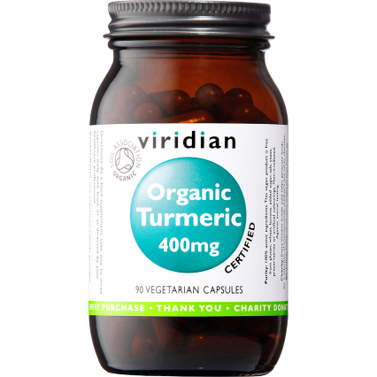 viridian organic turmeric 400mg 90 vegan capsules
