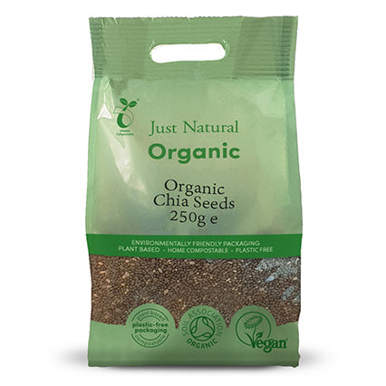 just natural organic chia seeds 250g