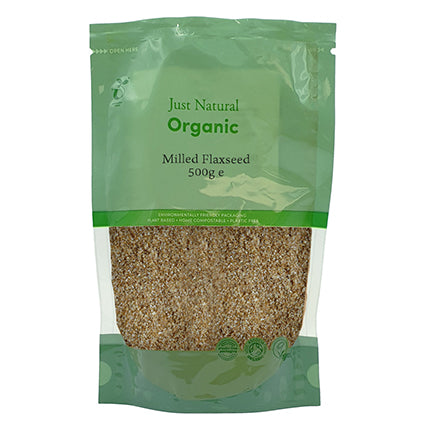 just natural organic milled flaxseed (linseed) 500g