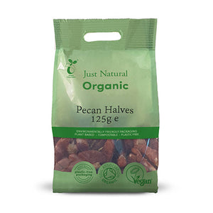 just natural organic pecan halves 125g