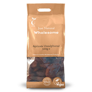 just natural apricots unsulphured 500g
