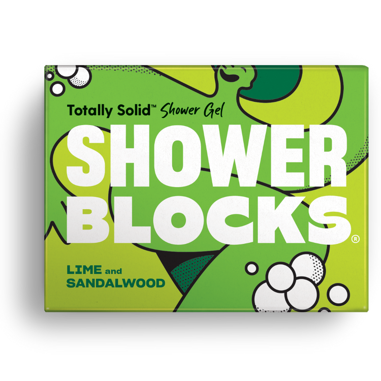 Shower Block Solid Shower Gel Lime Sandalwood 100g