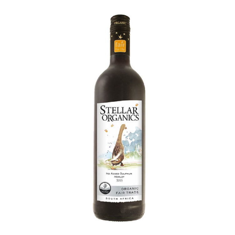 Red Wine Stellar Organics Merlot No Sulphur 75cl