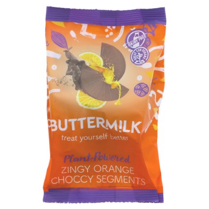 buttermilk zingy orange choccy segments   100g 