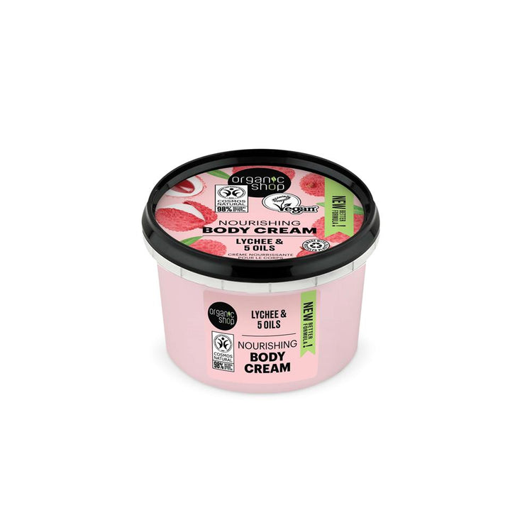 organic shop lychee body cream 250ml
