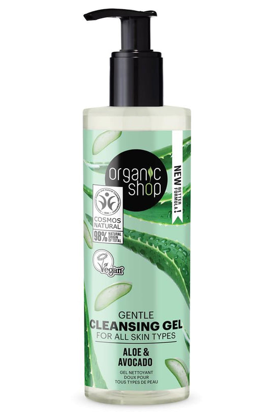 organic shop cleansing gel aloe 200ml