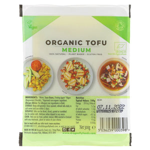 Dragonfly Organic Medium Firm Natural Tofu 300g