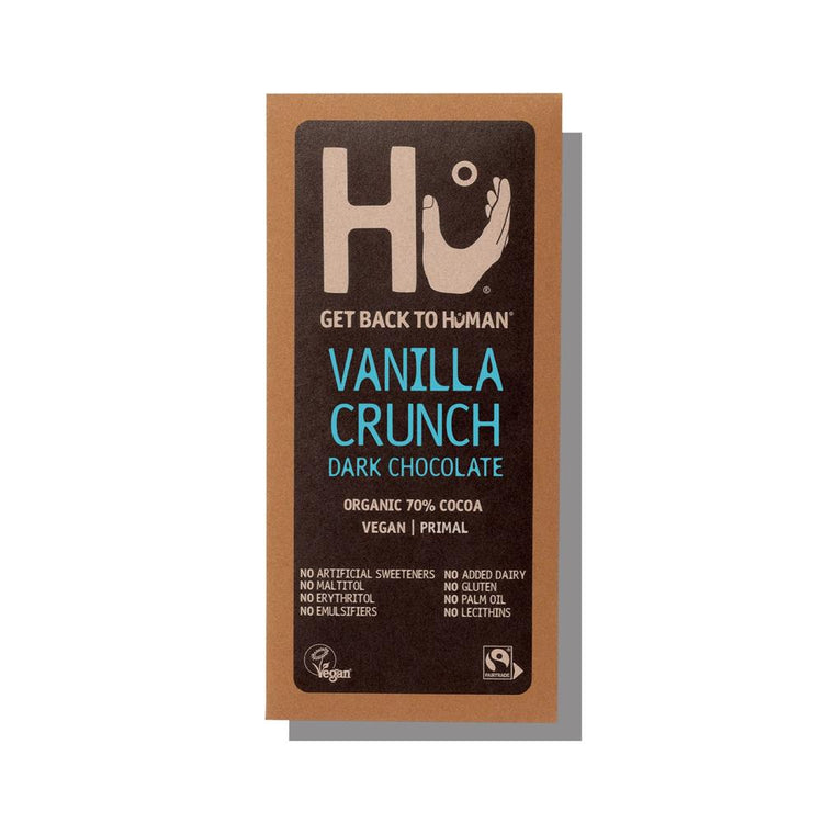 Hu Vegan Vanilla Crunch Dark Chocolate Bar 60g