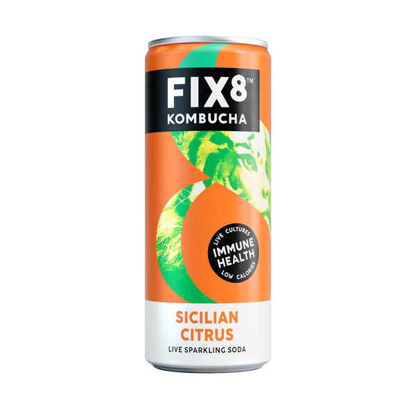 Fix8 Sicilian Citrus Kombucha 250ml | Kindly of Brighton – KindlyofBrighton